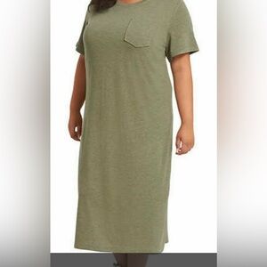 Jessica Simpson Olive green t-shirt dress